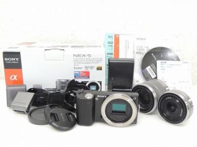 SONY ソニー α NEX-5 ダブルレンズキット NEX-5D B カメラ ミラーレス一眼 ブラック