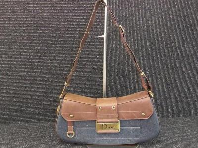 CHRISTIAN DIOR ストリートシックデニムショルダーバッグ