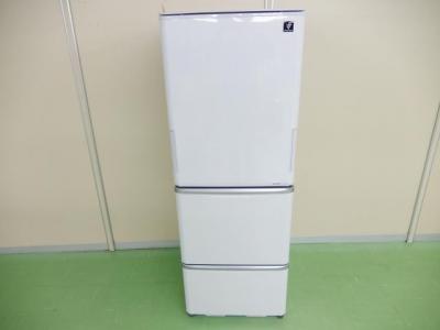 SHARP シャープ SJ-PW35W-S 冷蔵庫 350L クリアシルバー