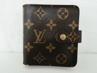 LOUIS VUITTON ルイ ヴィトン コンパクトジップ M61667 二つ折り財布 モノグラム