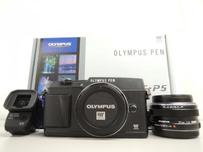 OLYMPUS オリンパス PEN E-P5 17mm F1.8 レンズキット BLK カメラ ミラーレス一眼 ブラック