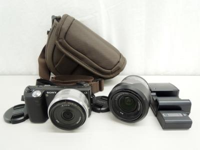 SONY ソニー α NEX-5 ダブルレンズキット NEX-5D B カメラ ミラーレス一眼 ブラック