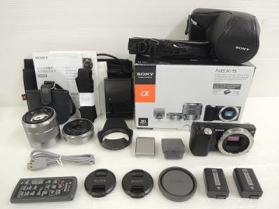 SONY ソニー α NEX-5 ダブルレンズキット NEX-5D B カメラ ミラーレス一眼 ブラック