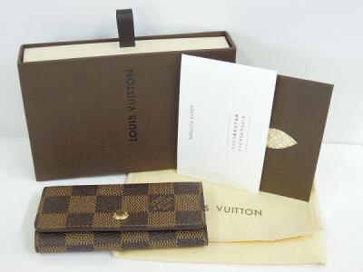 LOUIS VUITTON ルイヴィトン ミュルティクレ4 N62631 4連キーケース ダミエ