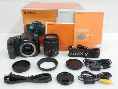 SONY ソニー α100  DSLR-A100K B ズームレンズキット ブラック