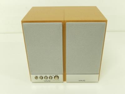 ONKYO オンキョー WAVIO GX-D90(Y) パワード アンプ内蔵 スピーカー ペア 木目