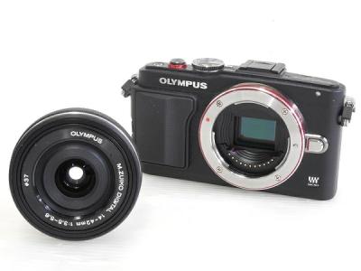 OLYMPUS オリンパス ミラーレス一眼 PEN Lite E-PL6 レンズキット デジタル カメラ ブラック