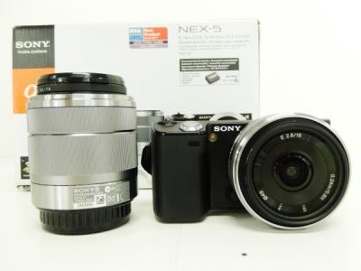 SONY ソニー α NEX-5 ダブルレンズキット NEX-5D B カメラ ミラーレス一眼 ブラック