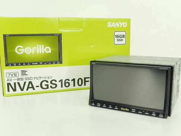 SANYO Gorilla NVA-GS1610FT メモリーナビ フルセグ DVD再生 - カーナビ、テレビ