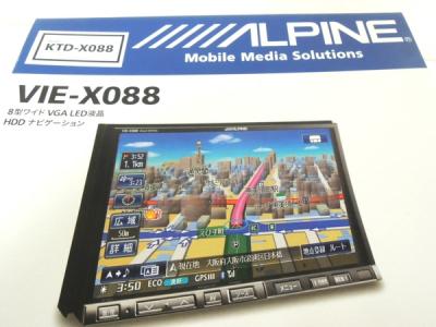 ALPINE アルパイン ビッグX VIE-X088 HDDナビ 8型
