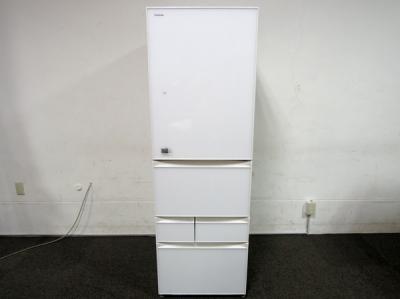 TOSHIBA 東芝 GR-H43GXV(ZW) 冷蔵庫 426L 5ドア 右開き クリアシェルホワイト