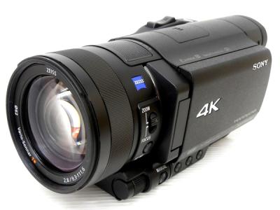 SONY ソニー ビデオカメラ FDR-AX100 4K 光学12倍 ブラック Handycam ハンディカム カメラ