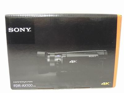 SONY ソニー ビデオカメラ FDR-AX100 4K 光学12倍 ブラック Handycam ハンディカム カメラ