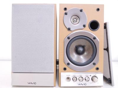 ONKYO オンキョー WAVIO GX-D90(Y) パワード アンプ内蔵 スピーカー ペア 木目