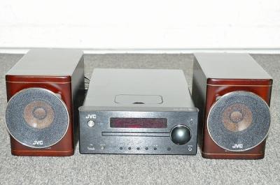 Ψ△JVC CA-EXN5 wood cone スピーカー付き オーディオ