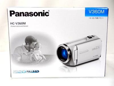 Panasonic パナソニック ビデオカメラ HC-V360M ホワイト デジタル ハイビジョン