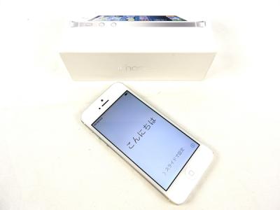 Apple iPhone 5 MD300J/A 32GB SoftBank ホワイト&amp;シルバー