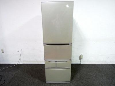 TOSHIBA 東芝 置けちゃうスリム GR-E43N(NU) 冷蔵庫 427L 5ドア 右開き ブライトシャンパン