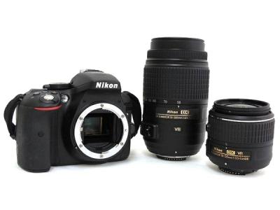Nikon ニコン 一眼レフ D5300 ダブルズームキット ブラック デジタル カメラ