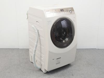 SHARP シャープ ES-V600-NL プラズマクラスター 洗濯機 ドラム式 9kg 左開き ゴールド系