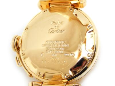Cartier カルティエ パシャ K18YG グリッド ダイヤ 文字盤 K18