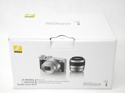Nikon ニコン ミラーレス一眼 Nikon 1 J5 ダブルレンズキット シルバー デジタル カメラ