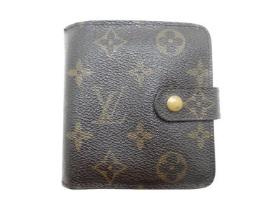 LOUIS VUITTON ルイ ヴィトン コンパクトジップ M61667 二つ折り財布 モノグラム