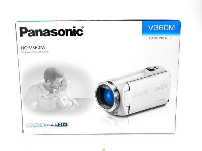 Panasonic パナソニック ビデオカメラ HC-V360M ホワイト デジタル ハイビジョン
