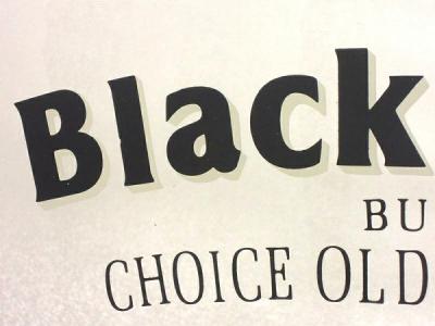 black & white ウイスキー パブミラー 60 × 45cm 鏡 壁掛け 角型の新品