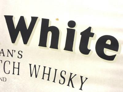 black & white ウイスキー パブミラー 60 × 45cm 鏡 壁掛け 角型の新品