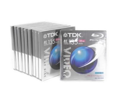ブルーレイディスク TDK BD-RE135N BD-RE 25GB 10枚 セット ブルーレイディスク VIDEO ハイビジョン 録画