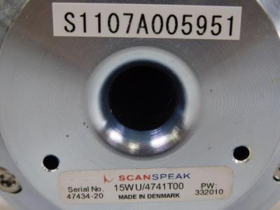 SCAN SPEAK 15WU/4741T00(ハイインピーダンス)の新品/中古販売
