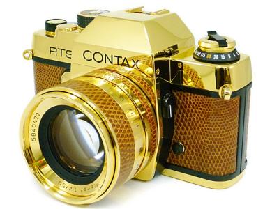 CONTAX コンタックス RTS GOLD Planar 50mmF1.4 50周年 カメラ ゴールド