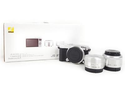Nikon ニコン ミラーレス一眼 Nikon 1 J5 ダブルレンズキット シルバー デジタル カメラ