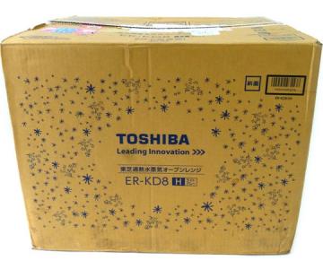 TOSHIBA 東芝 石窯ドーム ER-KD8(H) 電子 オーブンレンジ 26L ライトグレー