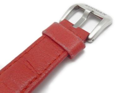 ロックマン メンズ 時計 自動巻き 裏スケ 革ベルト 赤(自動巻き)の新品