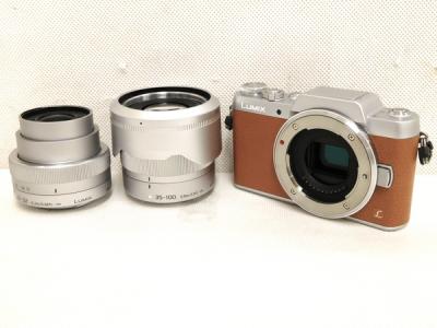 Panasonic パナソニック ミラーレス一眼 LUMIX G DMC-GF7W ダブルズームレンズキット ブラウン