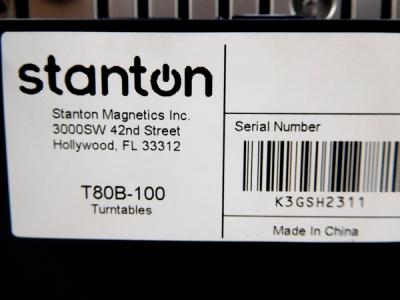 Stanton T80B-100 DJ タンテ レコード プレーヤー TV・オーディオ