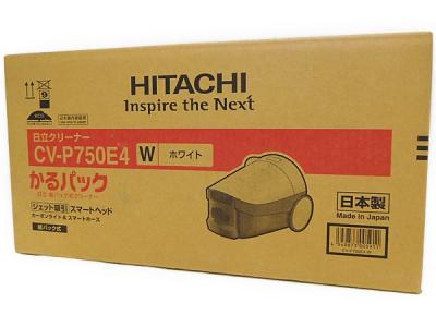 HITACHI 日立 かるパック CV-P750E4 紙パック式 掃除機 ホワイト