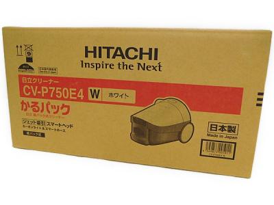 HITACHI 日立 かるパック CV-P750E4 紙パック式 掃除機 ホワイト