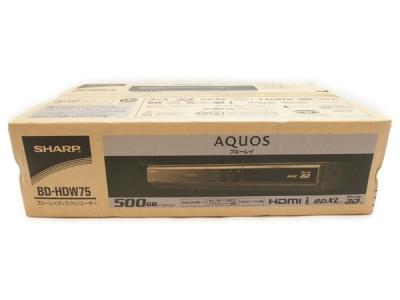 SHARP シャープ AQUOSブルーレイ BD-HDW75 BD レコーダー 500GB ブラック 500GB