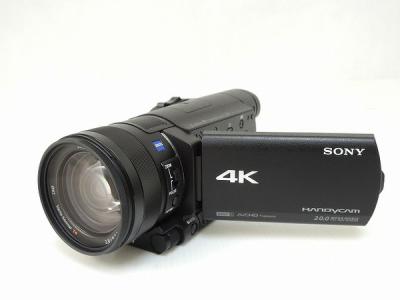 SONY ソニー ビデオカメラ FDR-AX100 4K 光学12倍 ブラック Handycam ハンディカム カメラ