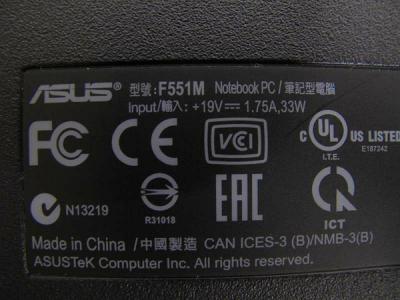 ASUS F551MAV-B-284CS(ノートパソコン)の新品/中古販売 | 1121379