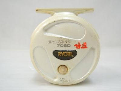 口コミ サイト 商品 リョービ 落とし込みチヌ708D倍速 美品！ リール