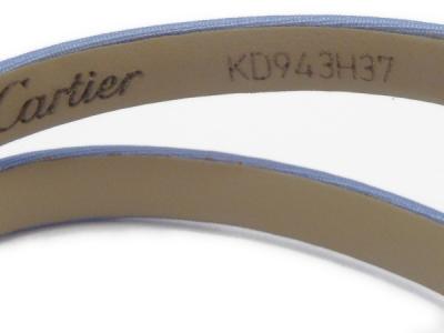 カルティエ Cartier レザー ブレスレット K18 パープル(ブレスレット