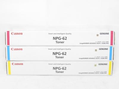 Canon NPG-62 トナー 3色 Set イエロー シアン マゼンタの新品/中古