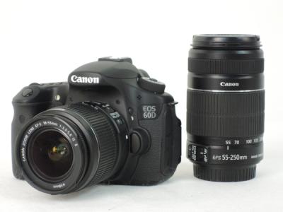 Canon キヤノン EOS 60D ダブルズームキット EOS60D-WKIT カメラ デジタル一眼レフ ブラック