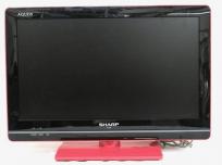 SHARP 19型 液晶 テレビ AQUOS LC-19K5 TV リモコン ピンク