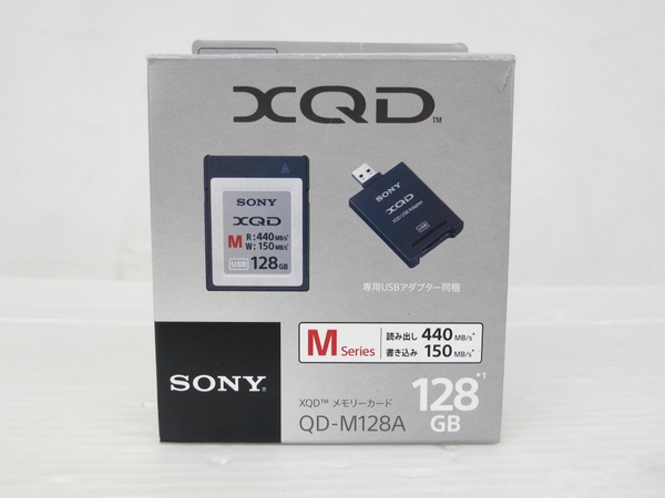 SONY QD-M128A 128GB XQDメモリーカード USB アダプター付き-