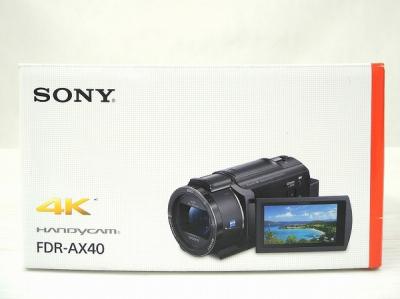 SONY ソニー ビデオカメラ ハンディカム FDR-AX40 ブラック 内蔵64GB ハンディカム 4K 空間光学手ブレ補正 光学20倍ズーム